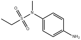 N-(4-胺苯基)-N-甲基乙-1-磺酰胺 结构式