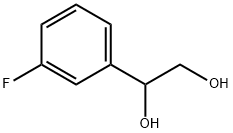 1,2-Ethanediol, 1-(3-fluorophenyl)- Struktur