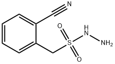 Benzenemethanesulfonic acid, 2-cyano-, hydrazide Struktur