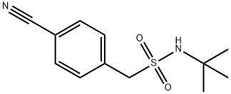 N-tert-Butyl-1-(4-cyanophenyl)methanesulfonamide 结构式