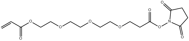 4,7,10,13-Tetraoxahexadec-15-enoic acid, 14-oxo-, 2,5-dioxo-1-pyrrolidinyl ester Struktur