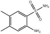 2-氨基-4,5-二甲基苯-1-磺酰胺, 1042519-80-1, 结构式