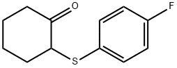 2-[(4-氟苯基)硫烷基]环己-1-酮 结构式