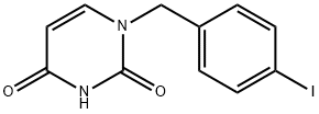 1-(4-碘苯甲基)嘧啶-2,4(1H,3H)-二酮, 1044504-42-8, 结构式