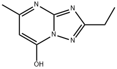 [1,2,4]Triazolo[1,5-a]pyrimidin-7-ol, 2-ethyl-5-methyl- 化学構造式