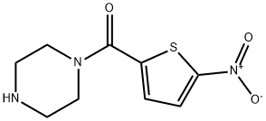 (5-硝基噻吩-2-基)(哌嗪-1-基)甲酮, 104554-65-6, 结构式