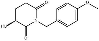 (R)-3-羟基-1-(4-甲氧基苄基)哌啶-2,6-二酮 结构式