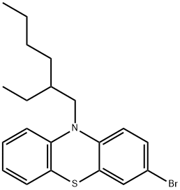 10H-Phenothiazine, 3-bromo-10-(2-ethylhexyl)- Structure