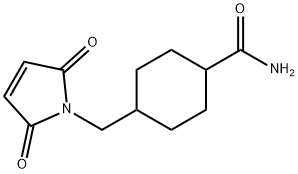 Cyclohexanecarboxamide, 4-[(2,5-dihydro-2,5-dioxo-1H-pyrrol-1-yl)methyl]- Structure
