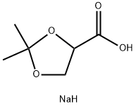 Sodium 2,2-dimethyl-1,3-dioxolane-4-carboxylate Structure