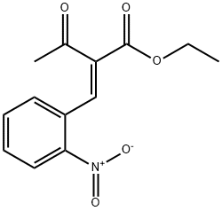 Butanoic acid, 2-[(2-nitrophenyl)methylene]-3-oxo-, ethyl ester, (2E)- Struktur