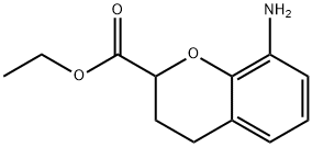 8-Amino-chroman-2-carboxylic acid ethyl ester Struktur