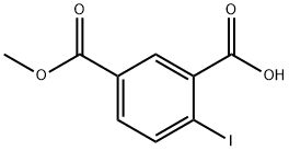 2-iodo-5-(methoxycarbonyl)benzoic acid Struktur