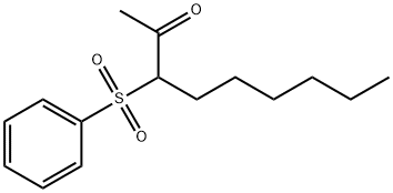 2-Nonanone, 3-(phenylsulfonyl)-|