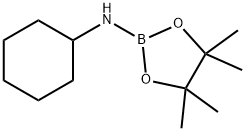 1,3,2-Dioxaborolan-2-amine, N-cyclohexyl-4,4,5,5-tetramethyl-,1048692-97-2,结构式