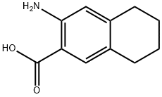 3-AMINO-5,6,7,8-TETRAHYDRO-2-NAPHTHALENECARBOXYLIC ACID, 104877-13-6, 结构式