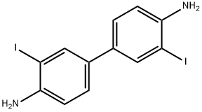 [1,1'-Biphenyl]-4,4'-diamine, 3,3'-diiodo- Structure