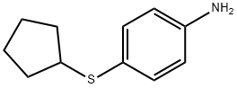 Benzenamine, 4-(cyclopentylthio)- Structure