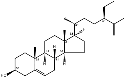 Stigmasta-5,25-dien-3-ol, (3β)- Struktur