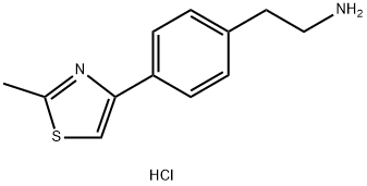 2-[4-(2-甲基-1,3-噻唑-4-基)苯基]乙-1-胺二盐酸盐 结构式