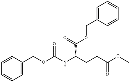 L-Glutamic acid, N-[(phenylmethoxy)carbonyl]-, 5-methyl 1-(phenylmethyl) ester Struktur