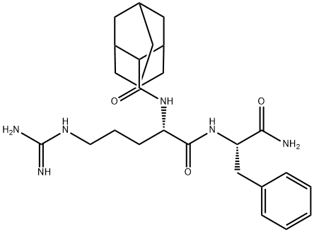 2-Adamantanecarbonyl-Arg-Phe-NH trifluoroacetate salt 结构式