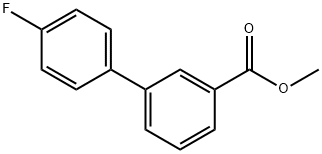 4'-氟代-[1,1'-联苯]-3-羧酸甲酯 结构式