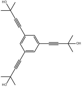 3-Butyn-2-ol, 4,4',4''-(1,3,5-benzenetriyl)tris[2-methyl- Structure