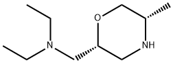 2-Morpholinemethanamine, N,N-diethyl-5-methyl-, (2R,5S)- Structure