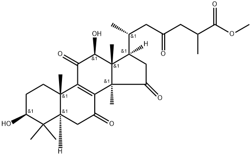 灵芝酸C6甲酯,105742-81-2,结构式