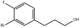 Benzenepropanol, 3-bromo-4-fluoro- Struktur