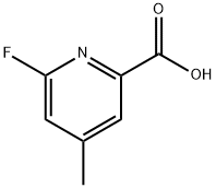 6-Fluoro-4-methyl-pyridine-2-carboxylic acid Structure