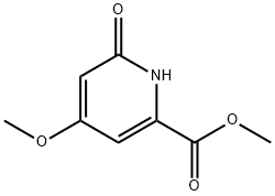 2-Pyridinecarboxylic acid, 1,6-dihydro-4-methoxy-6-oxo-, methyl ester Structure