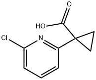 1-(6-Chloro-pyridin-2-yl)-cyclopropanecarboxylic acid Struktur