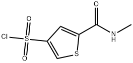 5-(甲基氨基甲酰基)噻吩-3-磺酰氯,1060817-61-9,结构式