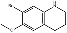 Quinoline, 7-bromo-1,2,3,4-tetrahydro-6-methoxy- Structure