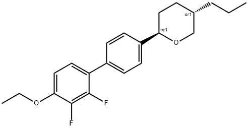 (2R,5S)-rel-2-(4'-Ethoxy-2',3'-difluoro[1,1'-biphenyl]-4-yl)tetrahydro-5-propyl-2H-pyran Structure