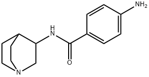 Benzamide, 4-amino-N-1-azabicyclo[2.2.2]oct-3-yl- 化学構造式