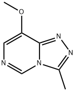 8-Methoxy-3-methyl-[1,2,4]triazolo[4,3-c]pyrimidine 化学構造式