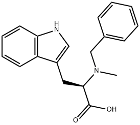 D-Tryptophan, N-methyl-N-(phenylmethyl)- 化学構造式