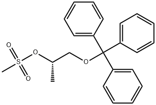 2-Propanol, 1-(triphenylmethoxy)-, methanesulfonate, (2S)- (9CI) Structure