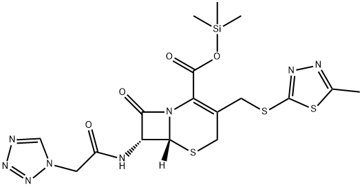 Cefazolin Impurity 7 (Cefazolin Trimethylsilyl Ester) 化学構造式