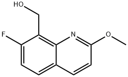 8-Quinolinemethanol, 7-fluoro-2-methoxy-,1072793-91-9,结构式