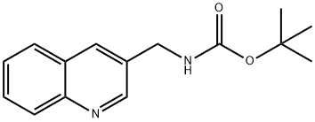 Carbamic acid, N-(3-quinolinylmethyl)-, 1,1-dimethylethyl ester 化学構造式