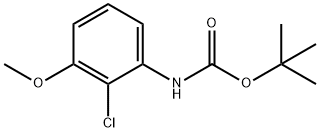 Carbamic acid, N-(2-chloro-3-methoxyphenyl)-, 1,1-dimethylethyl ester 化学構造式