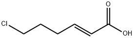 (2E)-6-Chloro-2-hexenoic Acid Structure