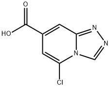 5-氯-[1,2,4]三唑并[4,3-A]吡啶-7-甲酸, 107445-46-5, 结构式