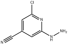 2-氯-6-肼基吡啶-4-腈, 107445-56-7, 结构式