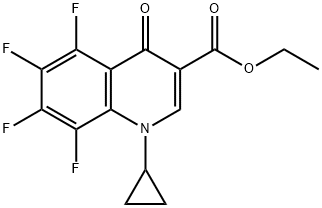 3-Quinolinecarboxylic acid, 1-cyclopropyl-5,6,7,8-tetrafluoro-1,4-dihydro-4-oxo-, ethyl ester