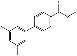 3',5'-二甲基-[1,1'-联苯]-4-羧酸甲酯 结构式